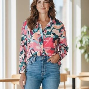 VICI Multicolor Abstract Top‎